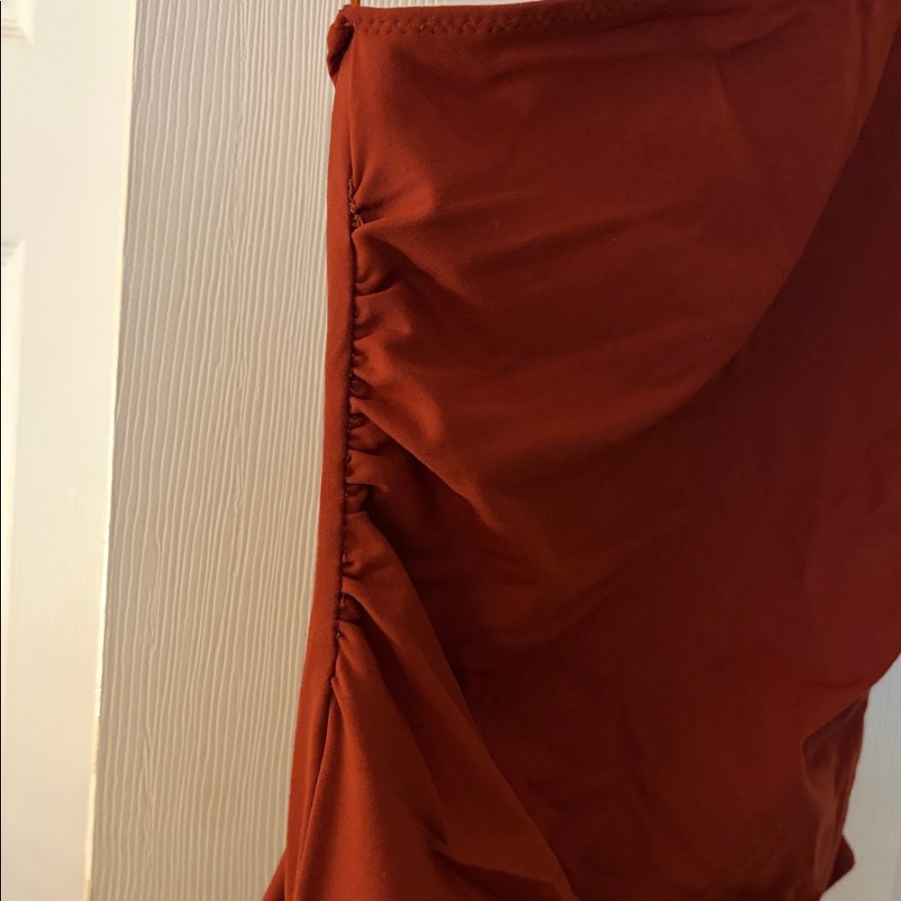 Free People Rust One-Shoulder Bodysuit - Picture 4 of 7